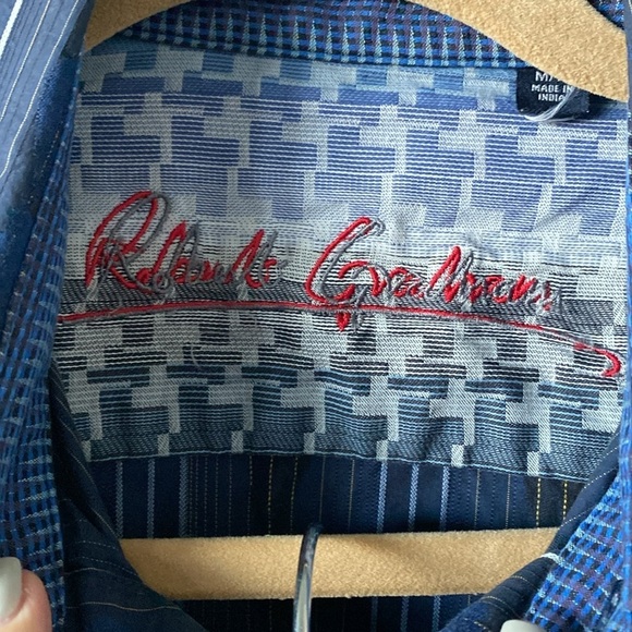 EUC Robert Graham bundle button down shirts Men’s M contrast cuffs Cotton Party - Picture 5 of 10